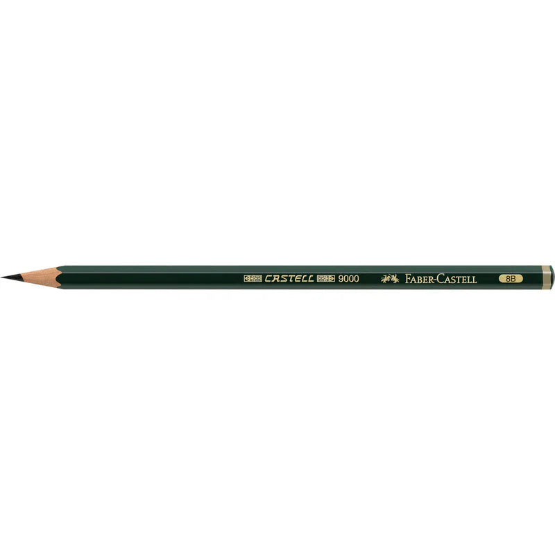 A horizontal view of the Fiber Castell 88 Extra Dark Pencil