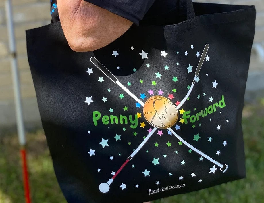 Penny Forward Large Tote Bag