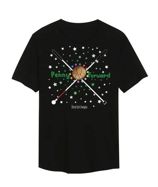 Penny Forward T-Shirt by Blind Girl Designs